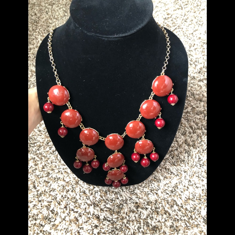 Ily Couture burgundy bubble necklace - Picture 2 of 4